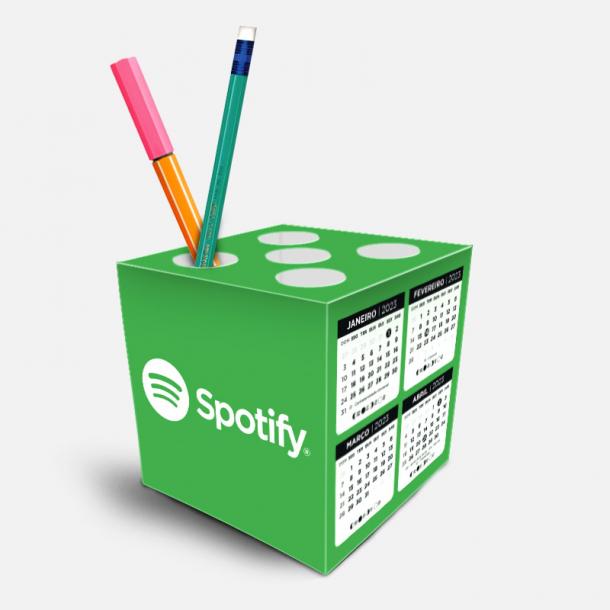 Display Cubo com Calendário