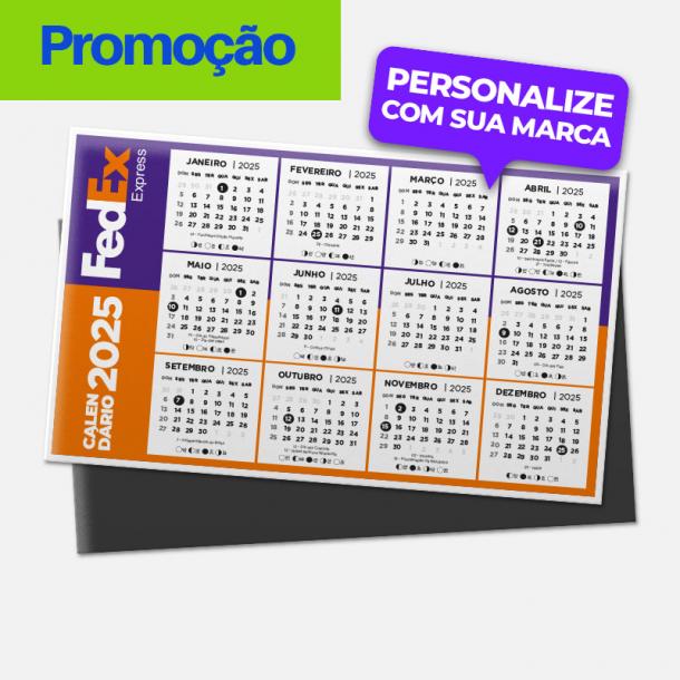 Ímã Calendário 15x9 cm