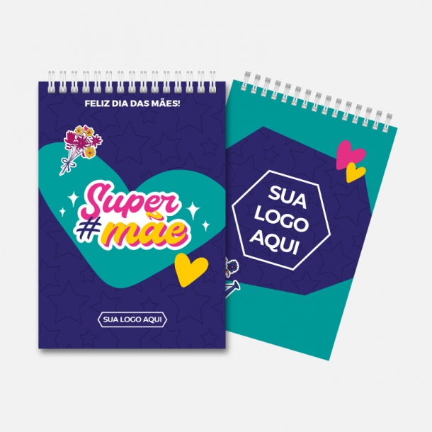 Bloco de Anotações com Wire-o Personalizado